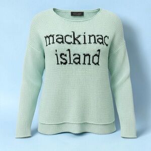Wooden Ships 'Mackinac Island' Mint Coastal Grandma Beach Knit XS/S NWT